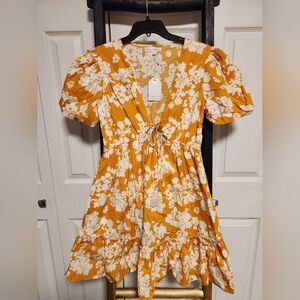 Floral Yellow Dress